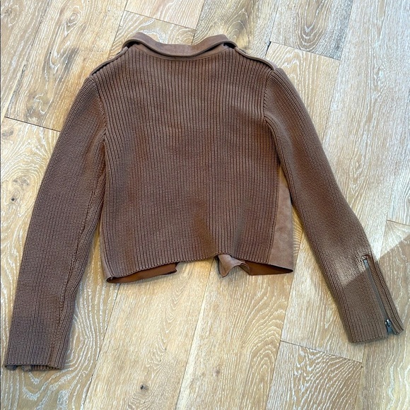 VICI Faux Suede and Knit Moto Jacket - Picture 11 of 13